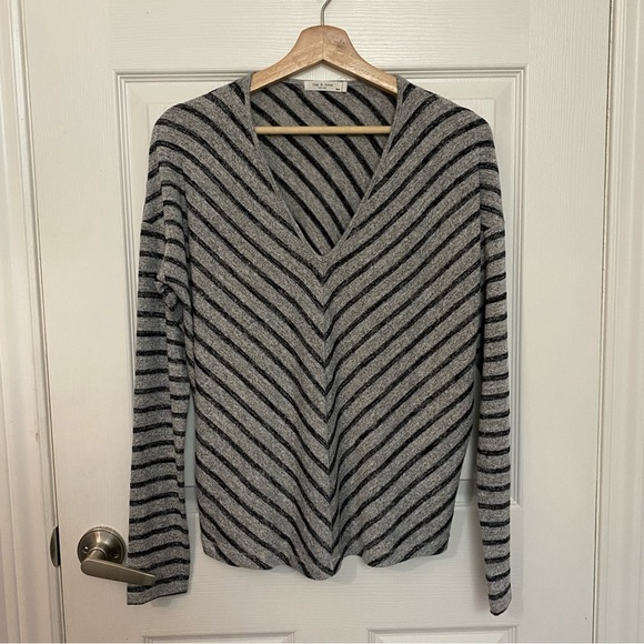 Rag & Bone Asymmetric Striped Sweater - Picture 6 of 9